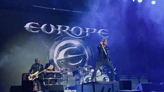 Europe durante su concierto en Torre del Mar.