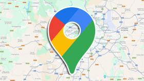 Fotomontaje del logo de Google Maps y un mapa.