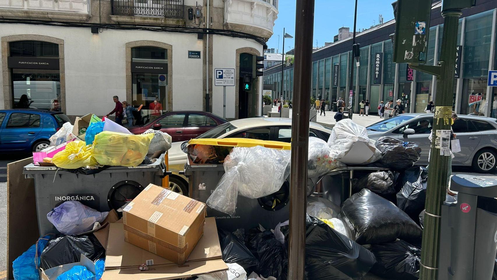 Huelga de basuras en A Coruña