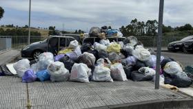 Montañas de basura en A Zapateira