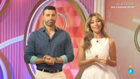 Antonio Santana y María Verdoy, presentadora de 'Socialité'