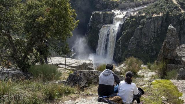 Proyecto de geoparque en Salamanca. Cascada del Pozo de los humos entre Masueco y Pereña de la Ribera