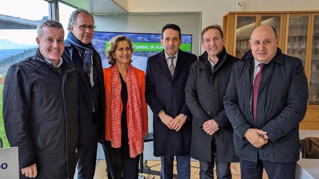 Alcaldes de los municipios que quiere formar la Eurociudad del Miño.