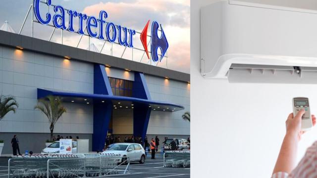 Centro comercial de Carrefour y aire acondicionado.