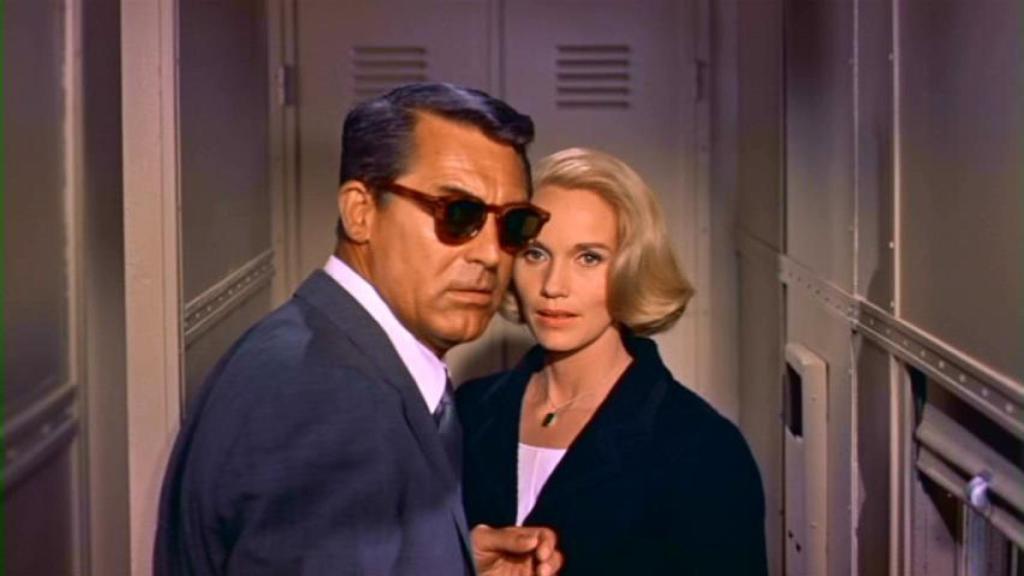 Cary Grant y Eva Marie Saint en 'Con la muerte en los talones'