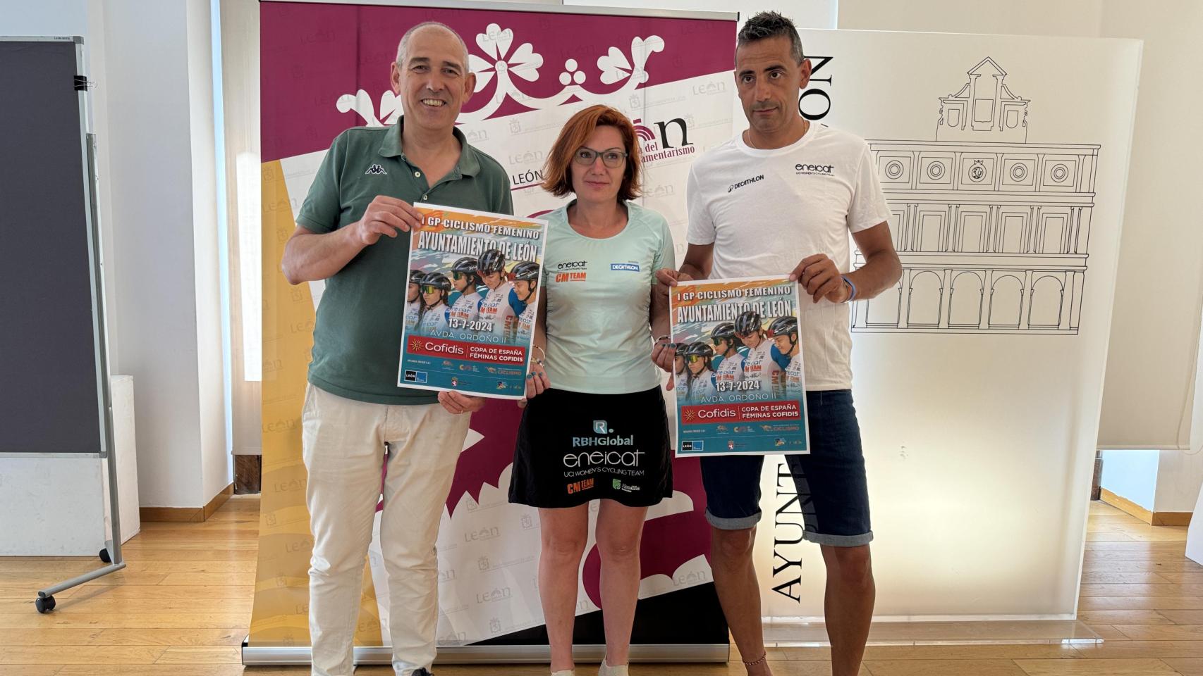 Presentación de la Copa de España de ciclismo femenino de León