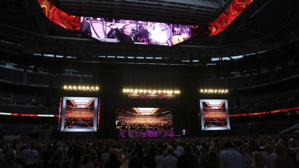 Luis Miguel en el Santiago Bernabéu.