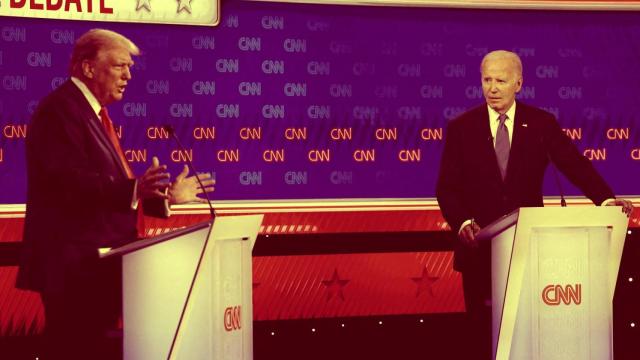 Donald Trump y Joe Biden participan en un debate cuatro meses antes de que se celebren las elecciones en EEUU.
