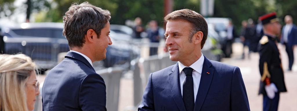 Emmanuel Macron y Gabriel Attal, en una foto de archivo.