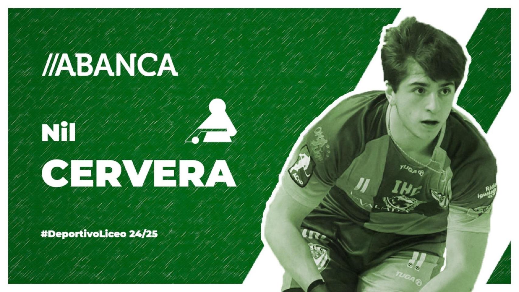 Nil Cervera se incorpora al Deportivo Liceo.