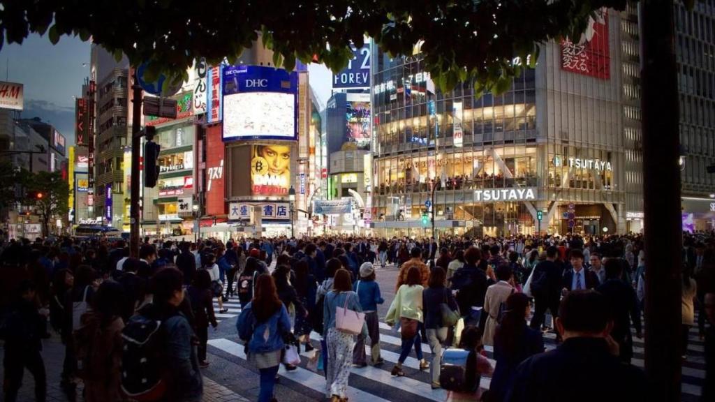 La gran afluencia de gente en Japón