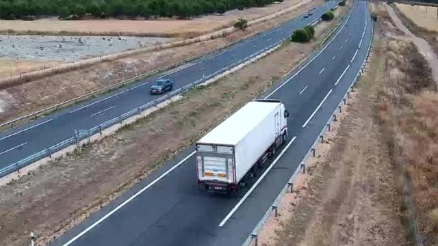 La A-6 cerca de donde se ha producido el accidente