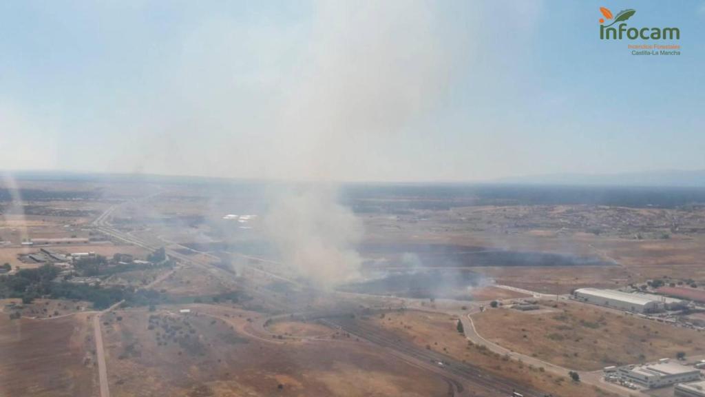 Incendio en Talavera de la Reina. Foto: Plan INFOCAM.