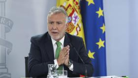 El ministro de Política Territorial, Ángel Víctor Torres, en una rueda de prensa posterior al Consejo de Ministros.