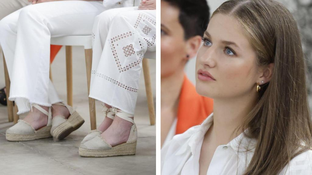 Las hijas de Letizia han llevado alpargatas de Macarena Shoes.