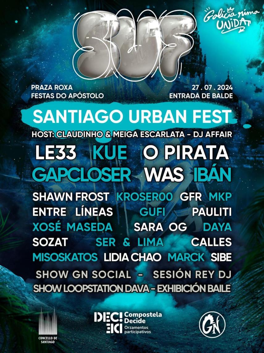 Cartel del Santiago Urban Fest.