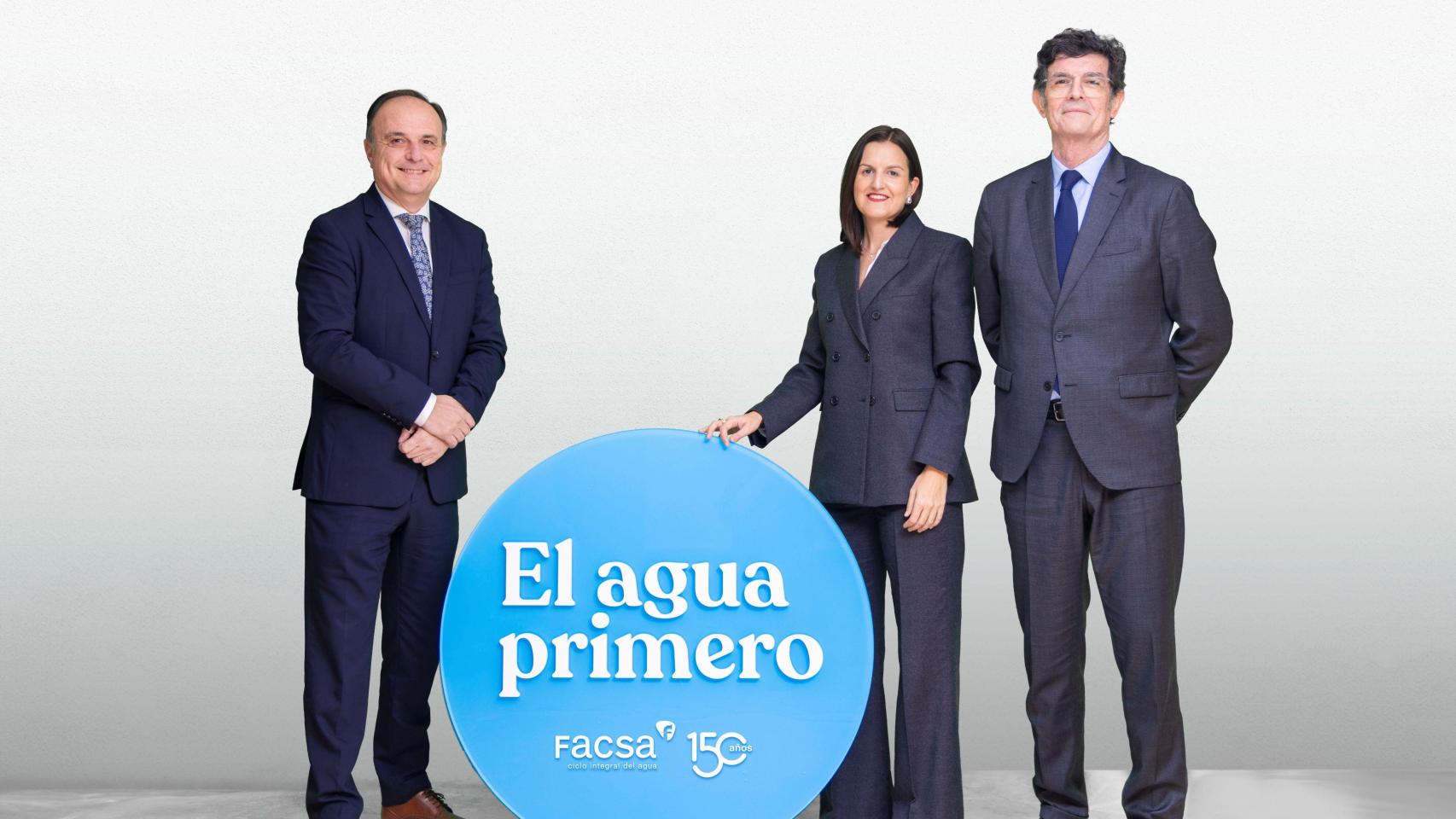 Los directivos de FACSA: José Claramonte, Elena Llopis y Enrique Gimeno