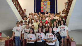 El presidente de la Diputación de Zamora recibe a la Banda de Música de Zamora