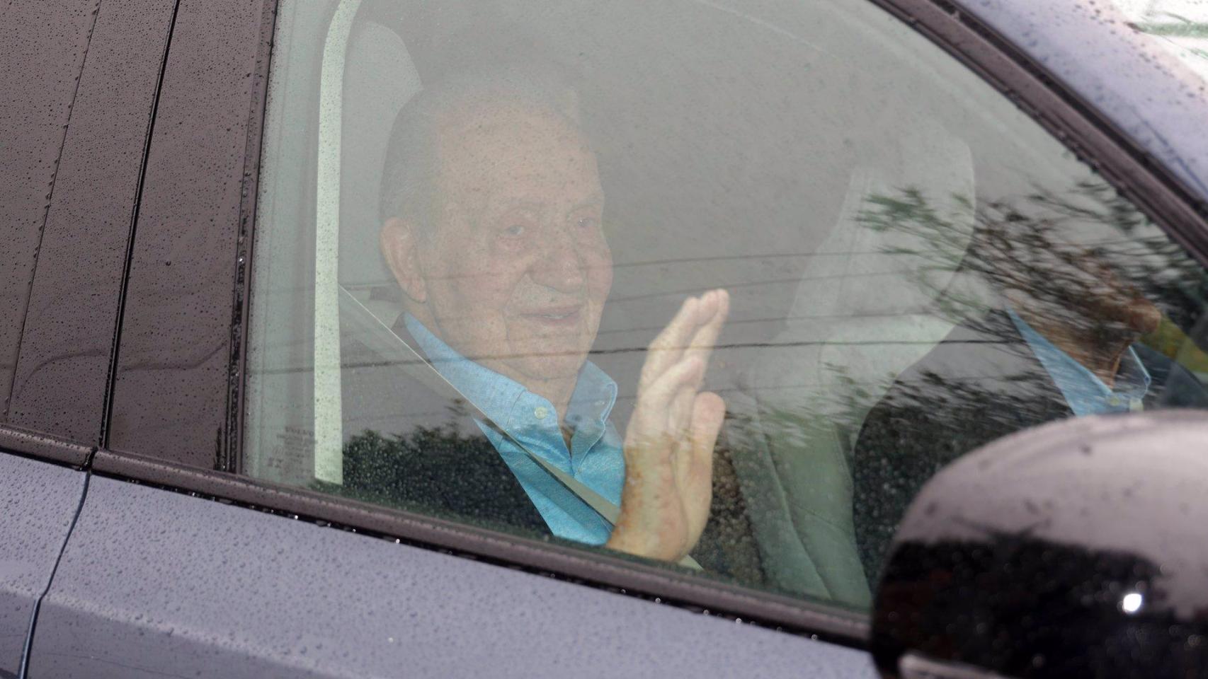 Juan Carlos I en su llegada a España