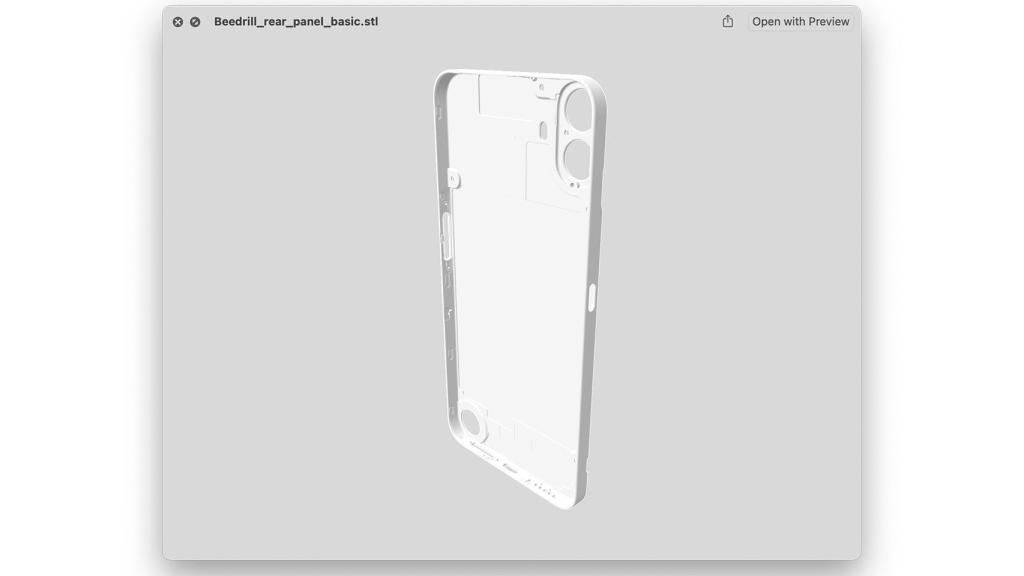 Diseño en 3D de la carcasa del CMF Phone 1