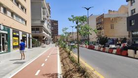 Vista de Callejones del Perchel tras el cierre de la última cicatriz del Metro de Málaga.