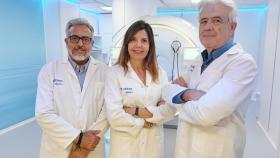 Los doctores Ramos, Ribeiro y Alba.
