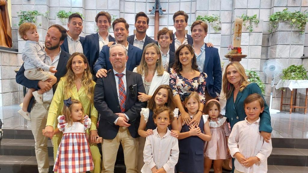 Berta y su familia en una celebración familiar.