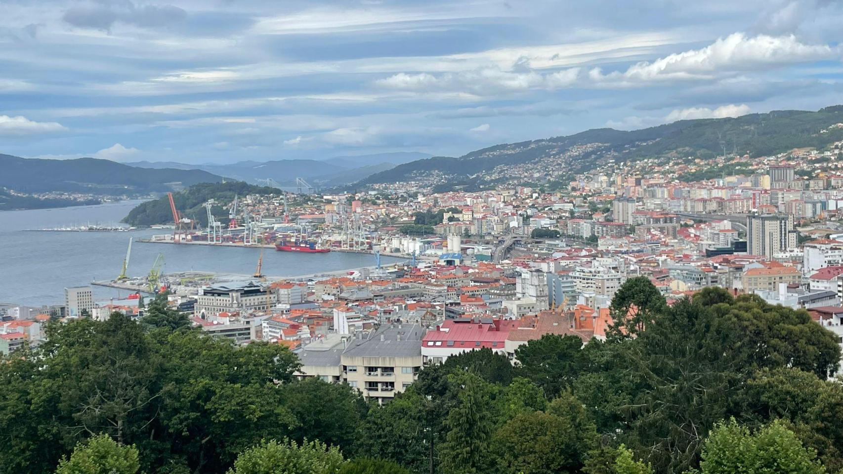 Vista de la ciudad de Vigo.