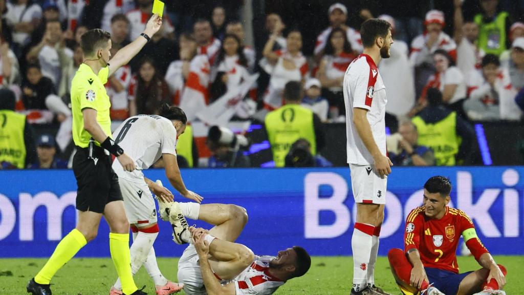 François Letexier, durante el España - Georgia de la Eurocopa