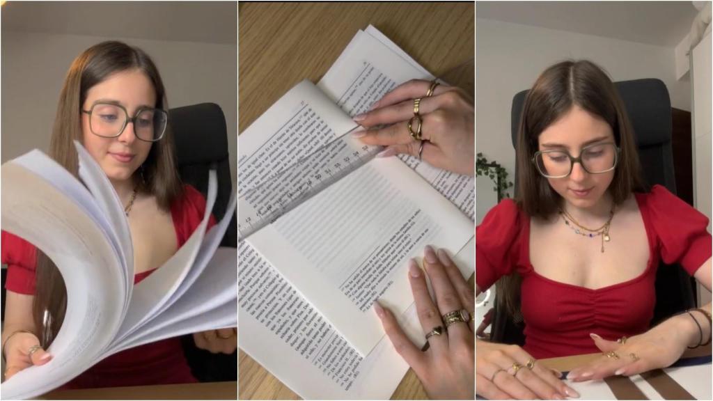 La novia de tiktok vuelve a sorprender a todo internet, esta vez le regala a su novio un libro... hecho a mano por ella misma