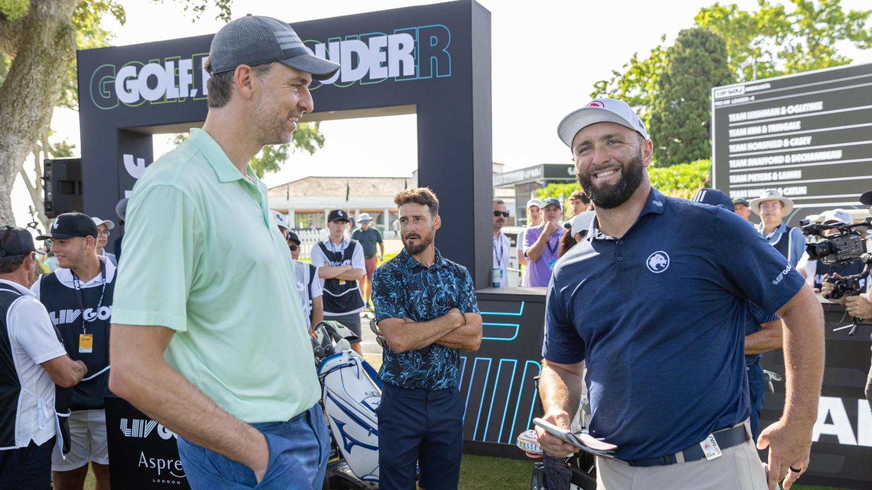 Pau Gasol y Jon Rahm en el torneo Pro-Am del LIV Andalucía