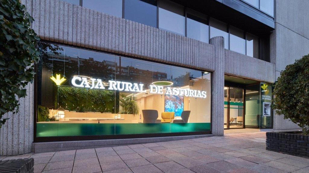 Una sucursal de Caja Rural de Asturias.