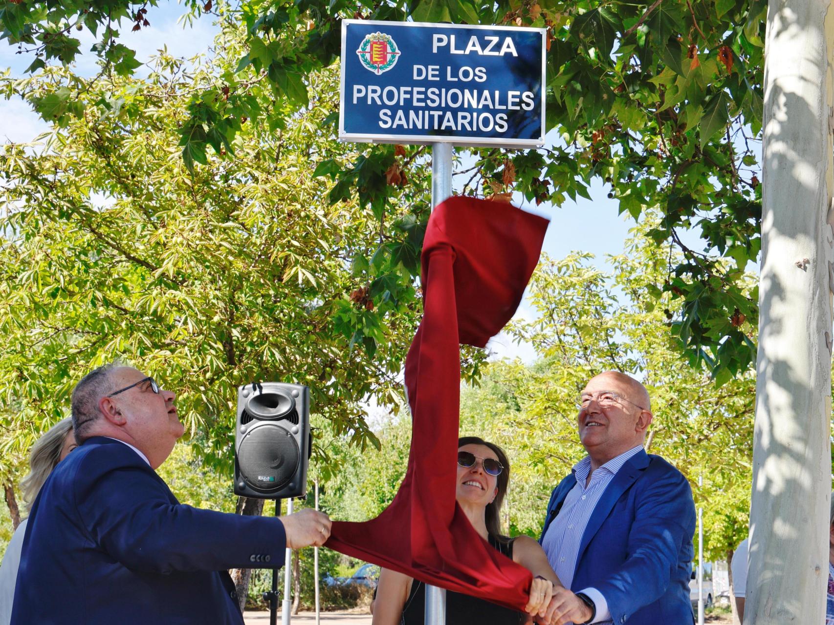 Nueva plaza en Valladolid dedicada a los profesionales sanitarios