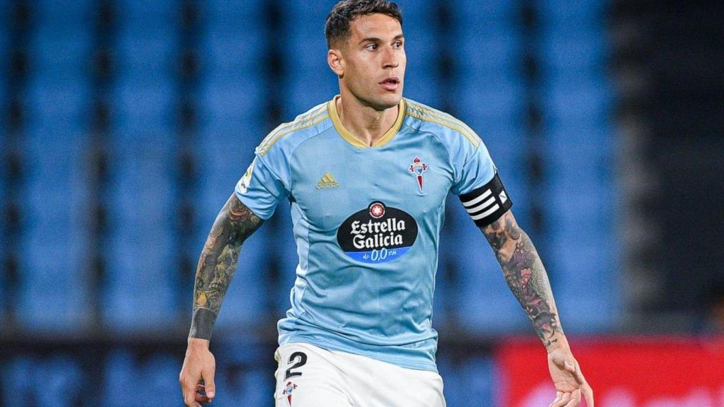 Hugo Mallo durante su etapa como jugador del Celta de Vigo.