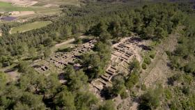 Fotografía aérea del yacimiento íbero de la Bastida de les Alcusses.