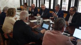 Reunión de trabajo en el Ayuntamiento de Lleida para avanzar en el proyecto de la incubadora 'agrobiotech'.