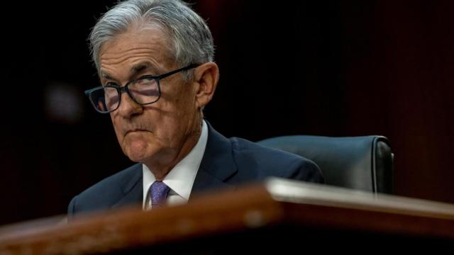 El presidente de la Fed, Jerome Powell, durante su intervención en el Senado.