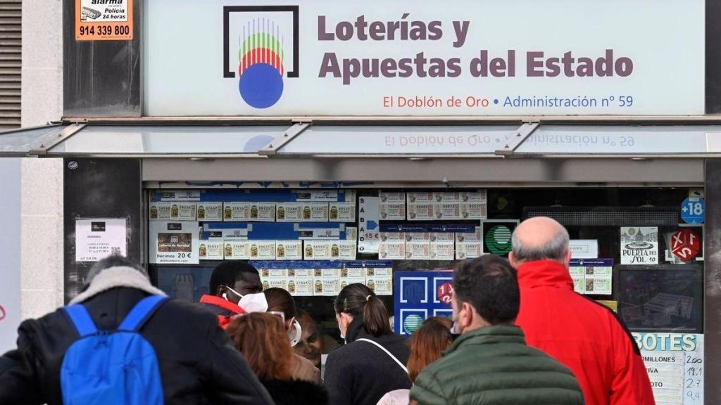 Imagen de archivo de una administración de lotería.