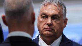 l primer ministro de Hungría, Viktor Orban, asiste a la cumbre la OTAN en Washington.