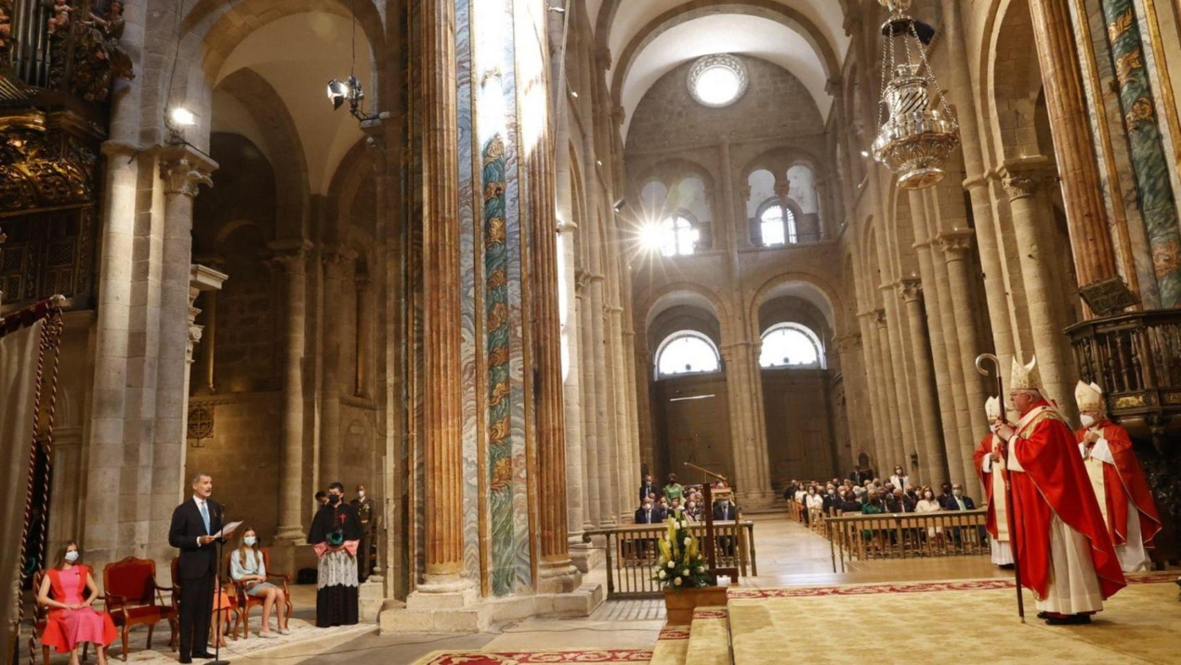 El Rey Felipe VI, en la Ofrenda al Apóstol Santiago en 2022.