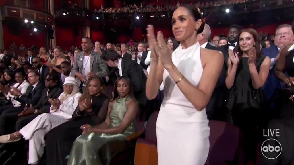 Meghan Markle, aplaudiendo en los  premios ESPY.