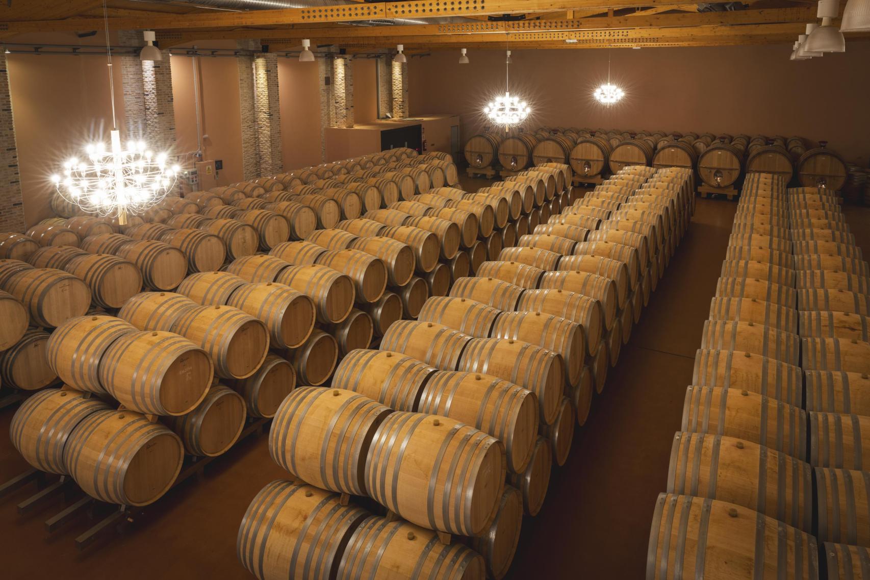 El interior de las Bodegas Emilio Moro.