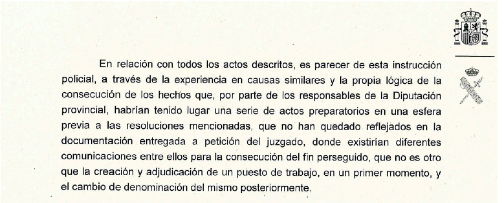 Fragmento del requerimiento en el que la UCO solicita a la juez requisar los 'e-mails'.