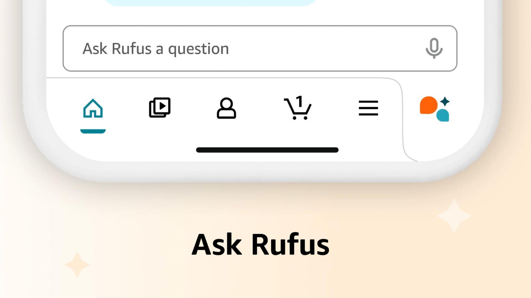 Rufus en la app de Amazon.