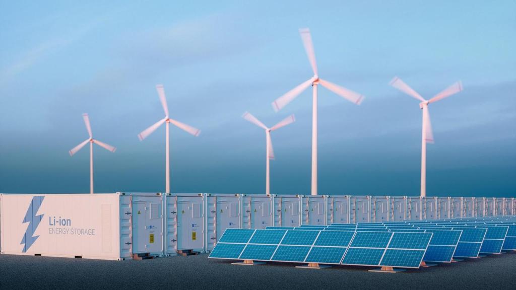 Una instalaciÃ³n que hibrida solar, eÃ³lica y baterÃ­as.