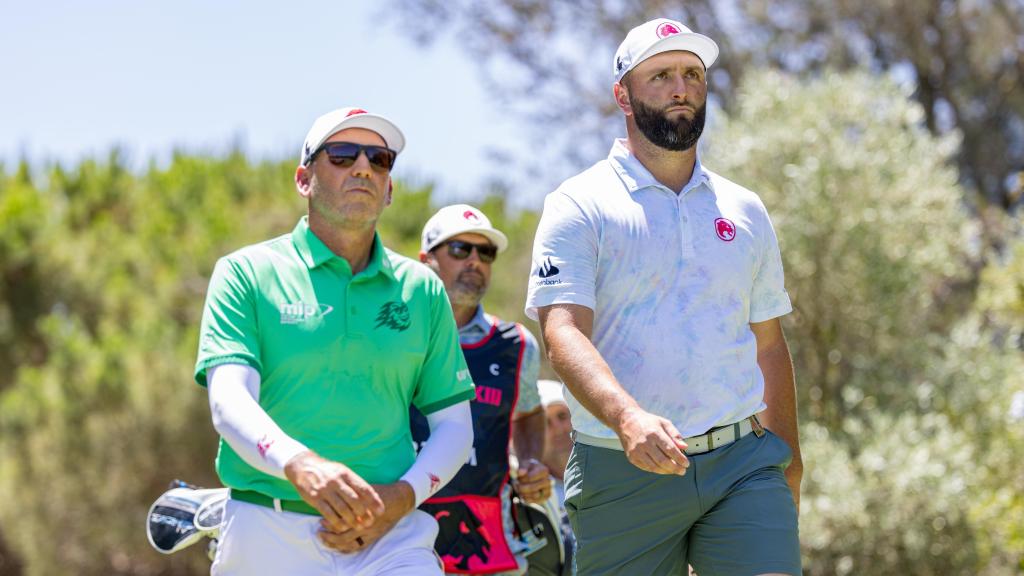 Sergio García y Jon Rahm en la primera ronda d el LIV Andalucía