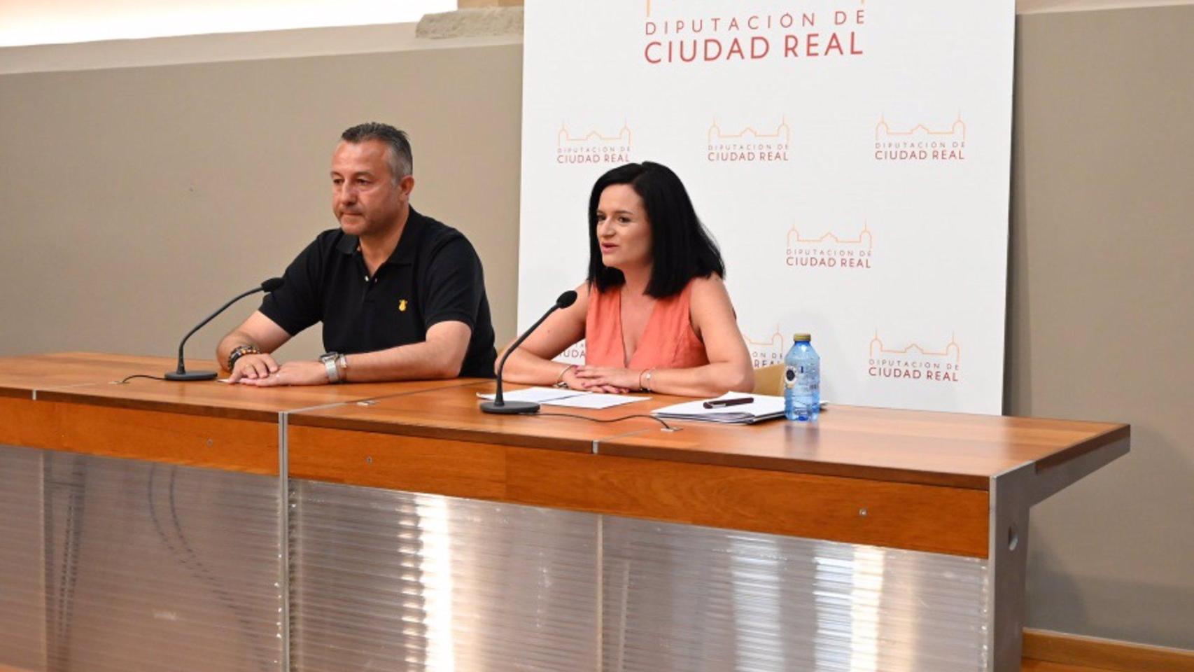Adrián Fernández y Rocío Zarco. Foto: Diputación de Ciudad Real.