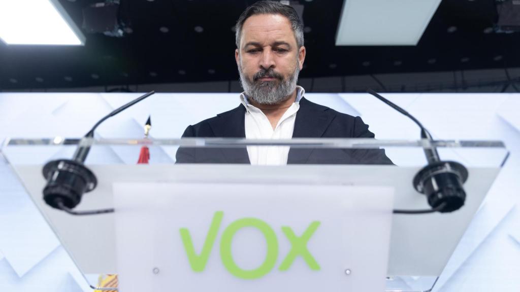 El líder de Vox, Santiago Abascal.