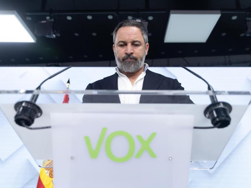 El líder de Vox, Santiago Abascal.