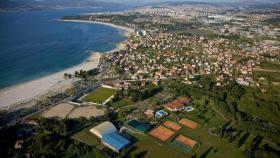 Imagen aérea del Club de Campo de Vigo.